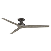 Fanimation Spitfire DC 64in 3-Blade Ceiling Fan | Matte Greige Finish | Outdoor Patio & Bedroom | 64 x 64 x 21 in | Model MAD6721GR
