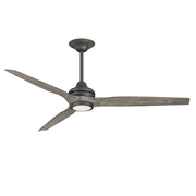 Fanimation Spitfire DC 64in 3-Blade Ceiling Fan | Matte Greige Finish | Outdoor Patio & Bedroom | 64 x 64 x 21 in | Model MAD6721GR