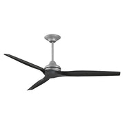 Fanimation Spitfire DC 64in 3-Blade Ceiling Fan | Galvanized Finish | Outdoor Patio & Bedroom | 64 x 64 x 21 in | Model MAD6721GZ