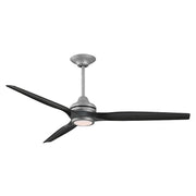 Fanimation Spitfire DC 64in 3-Blade Ceiling Fan | Galvanized Finish | Outdoor Patio & Bedroom | 64 x 64 x 21 in | Model MAD6721GZ