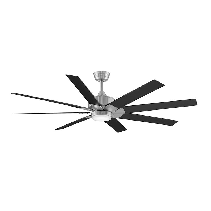Fanimation Levon Custom 52in 8-Blade Ceiling Fan | Brushed Nickel DC Motor | Living Room & Bedroom | 52 x 52 x 16 in | Model MAD7912BBN