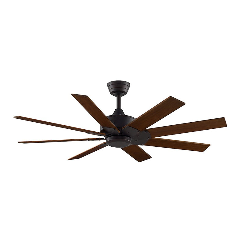 Fanimation Levon Custom 52in 8-Blade Ceiling Fan | Dark Bronze DC Motor | Living Room & Covered Patio | 52 x 52 x 16 in | Model MAD7912BDZ
