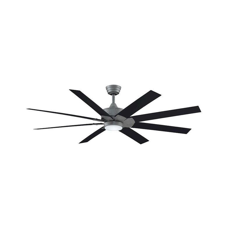 Fanimation Levon Custom 52in 8-Blade Ceiling Fan | Galvanized DC Motor | Living Room & Bedroom | 52 x 52 x 16 in | Model MAD7912BGZ