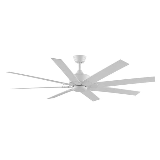 Fanimation Levon Custom 52in 8-Blade Ceiling Fan | Contemporary Matte White DC Motor | Living Room & Covered Patio | Model MAD7912BMW