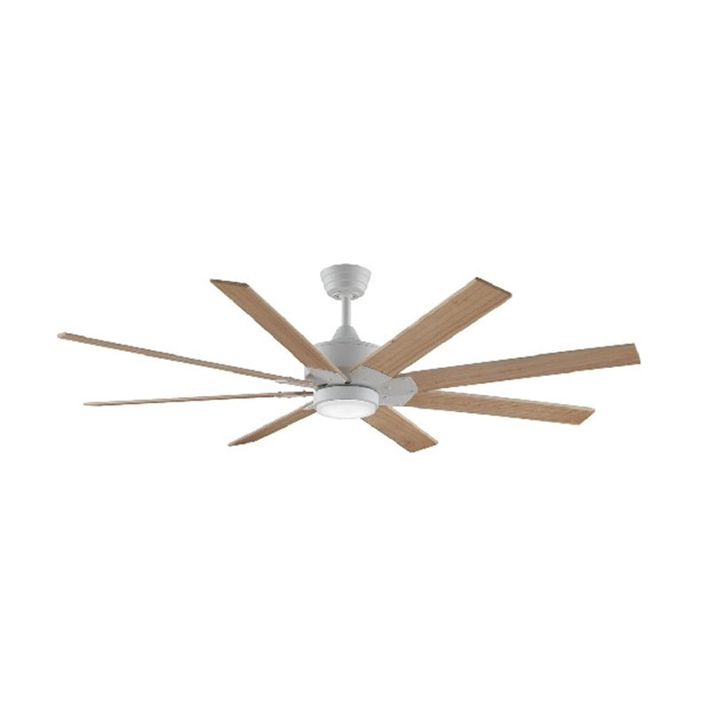 Fanimation Levon Custom 52in 8-Blade Ceiling Fan | Matte White DC Motor | Living Room & Bedroom | 52 x 52 x 16 in | Model MAD7912MW