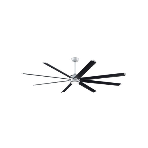 Fanimation Stellar 84 Ceiling Fan DC Motor, Silver/Black Accents - MAD7993SLW