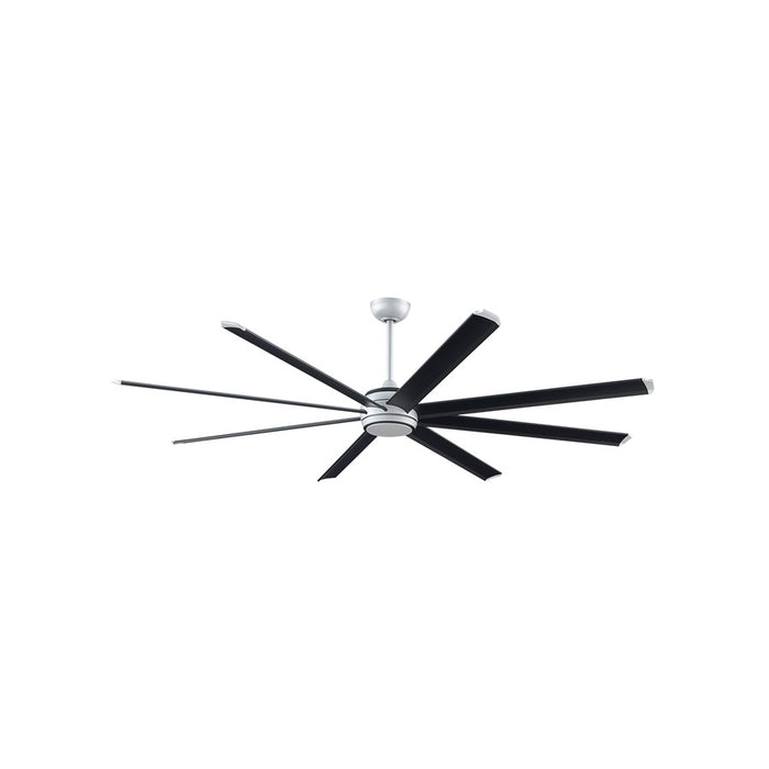 Fanimation Stellar 84 Ceiling Fan DC Motor, Silver/Black Accents