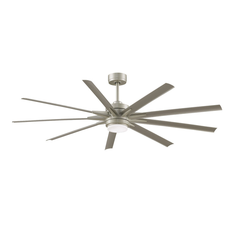 Fanimation Odyn Custom 72in 9-Blade Ceiling Fan | Brushed Nickel and Opal Frosted Glass | Living Room & Bedroom | 72 x 72 x 17 in | Model MAD8152BNW