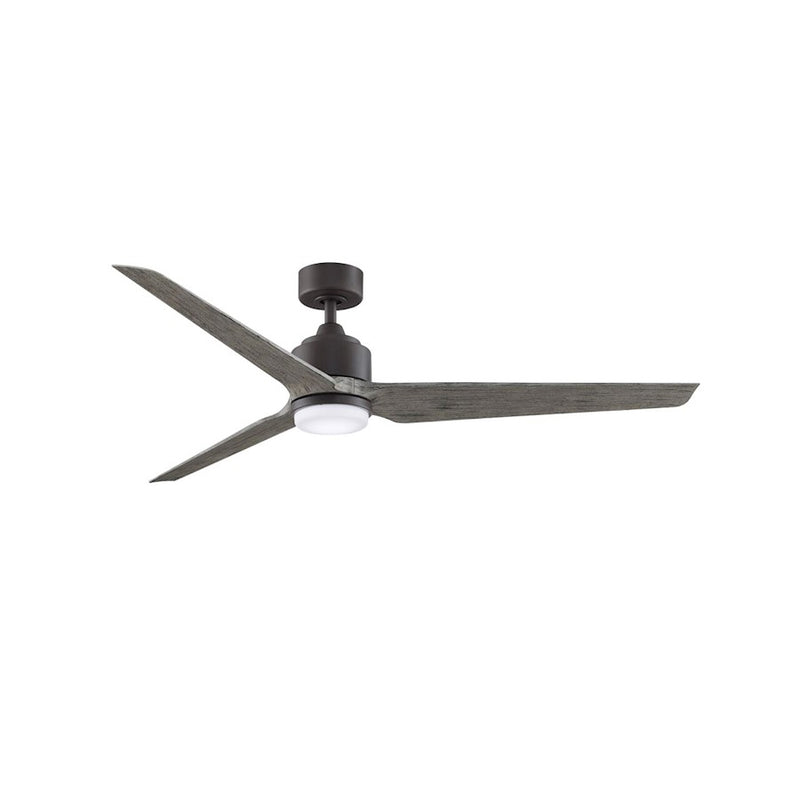 Fanimation TriAire Custom 64in Ceiling Fan Motor | Matte Greige DC Motor | Indoor & Outdoor Wet Locations | 64-84in Sweep | Model MAD8515GRW