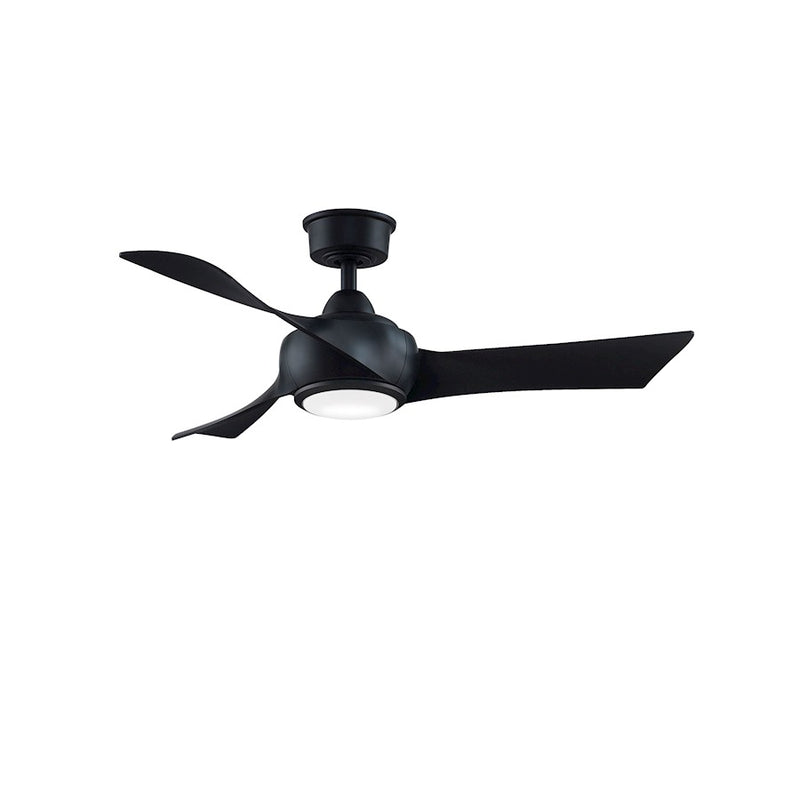 Fanimation Wrap Custom 8530 3-Blade Ceiling Fan Motor | Black Damp-Rated DC | Indoor & Covered Patio | 158 x 22 mm Motor | Model MAD8530BL