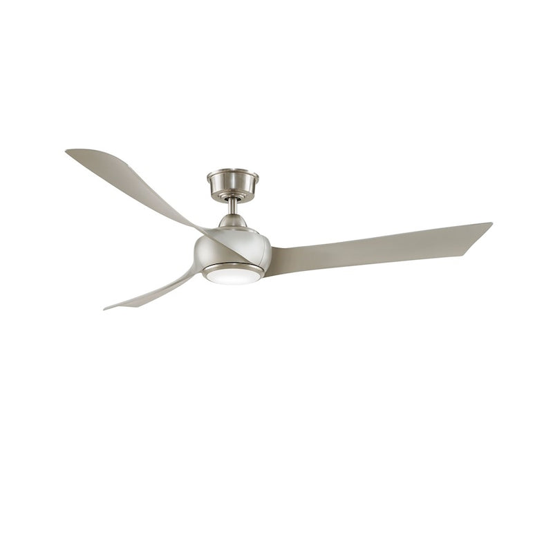 Fanimation Wrap Custom 60in 3-Blade Ceiling Fan Motor | Brushed Nickel DC Motor | Living Room & Covered Patio | 60 x 60 x 12 in | Model MAD8530BN