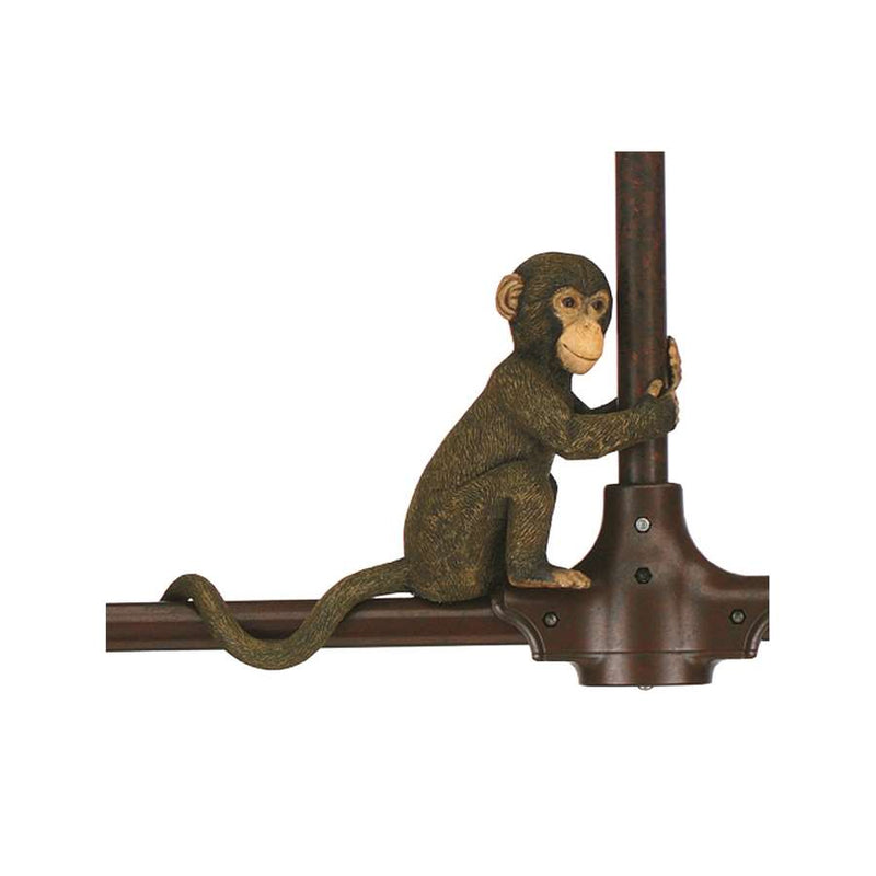 Fanimation Palisade Monkey Ceiling Fan Accessory | Brown Finish Decorative Accent | For Palisade Collection Fans | Model P48