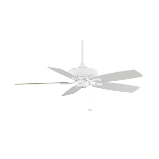 Fanimation Edgewood 52in 5-Blade Ceiling Fan | White and White/White Oak Blades | Living Room & Covered Patio | 52 x 52 x 1.3 in | Model TF610WH