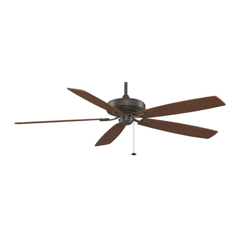 Fanimation Edgewood Supreme 72in 5-Blade Ceiling Fan | Oil-Rubbed Bronze and Cherry/Walnut Blades | Indoor & Covered Patio | Model TF721OB