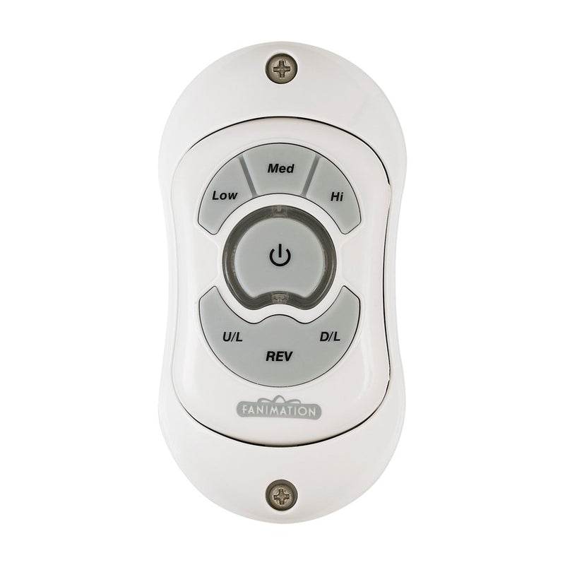 Fanimation TR22WH Ceiling Fan Control | White Finish | For Indoor Fans | 4.5in H | Model TR22WH