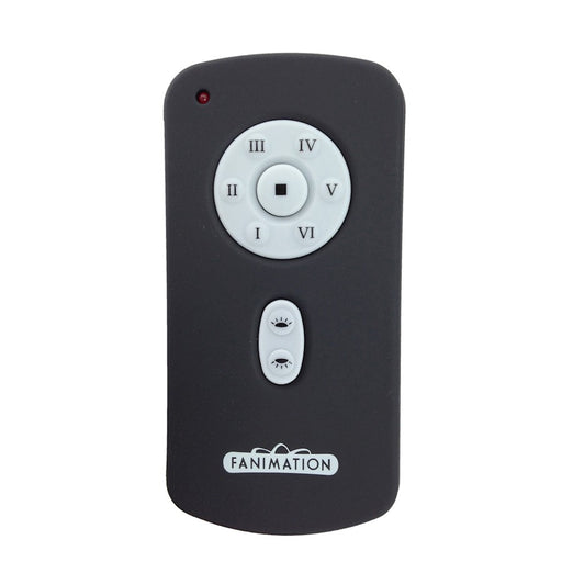 Fanimation TR41 Handheld DC Motor Transmitter | Charcoal Finish | 6-Speed, Reverse, UL & DL Control | 4.5in H | Model TR41