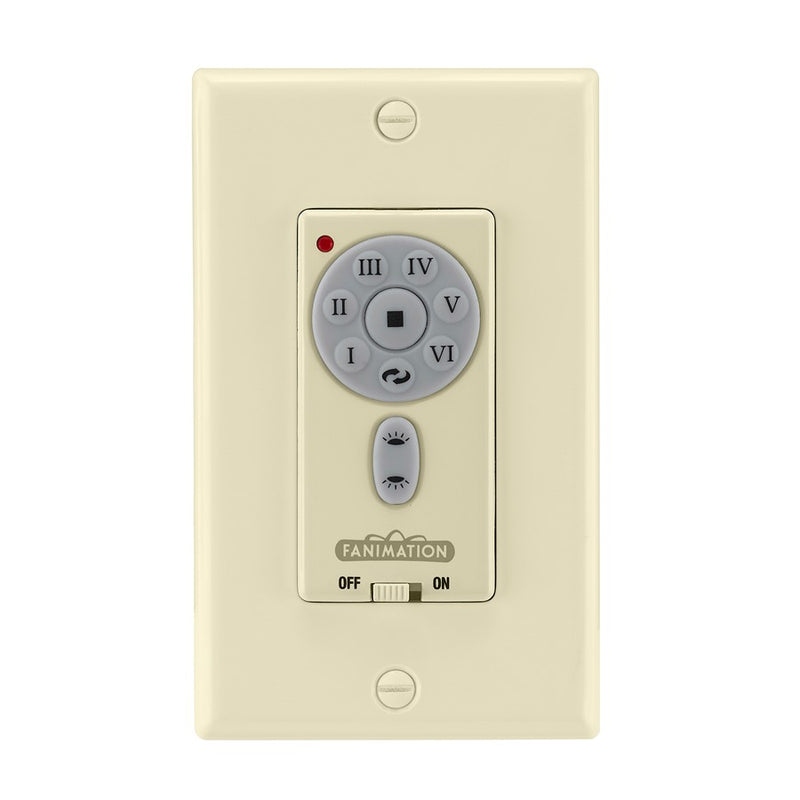 Fanimation TW32LA Light Almond Ceiling Fan Wall Control | 120V, 3-Speed | Bedroom & Living Room | 4.72in H | Model TW32LA