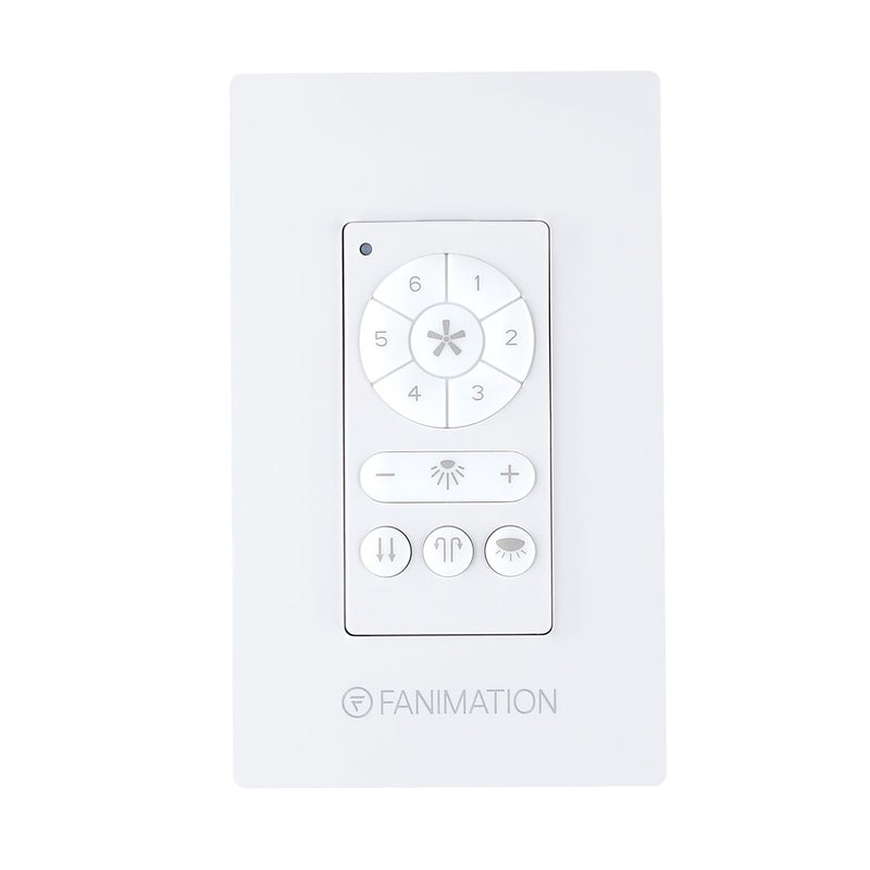 Fanimation Ceiling Fan Wall Control, DC Motor Fan/Downlight, White - TW406