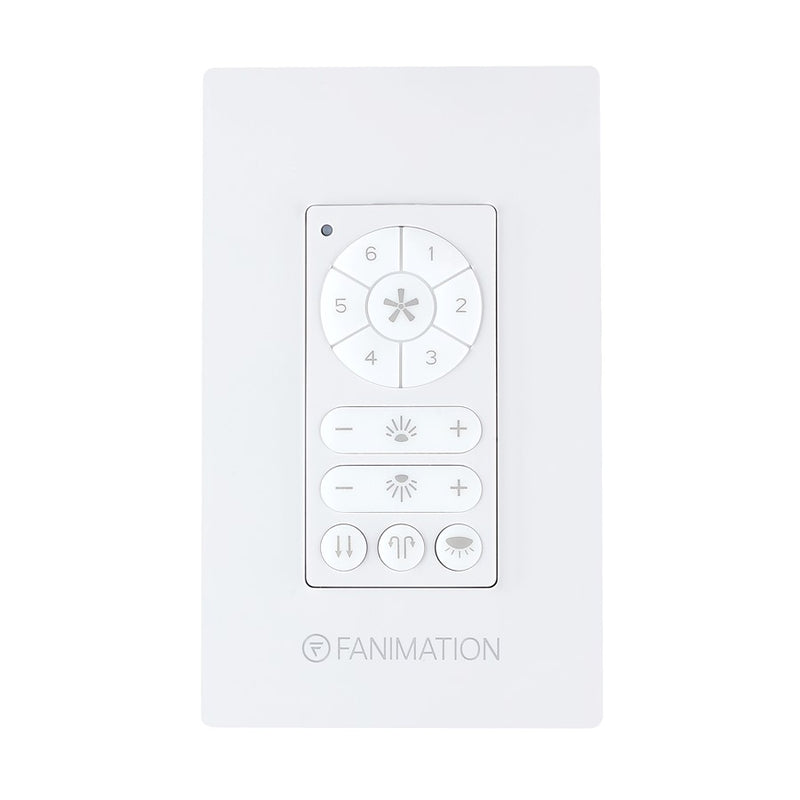 Fanimation Ceiling Fan Wall Control, DC Motor Fan, Up/Down Light, White - TW407