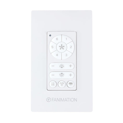 Fanimation Ceiling Fan Wall Control, DC Motor Fan, Up/Down Light, White - TW407