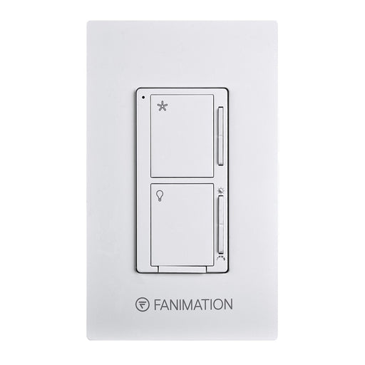 Fanimation Ceiling Fan Wall Control - 3 Speed AC Motor/CCT Select, White - WC4WH