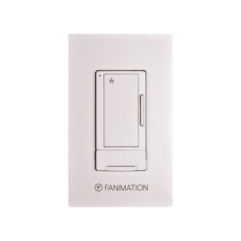 Fanimation WR500WH Wall Control & Receiver | 3 Fan Speeds, White | Indoor Ceiling Fan Control | 4.57 x 2.76 x 2.02 in | Model WR500WH