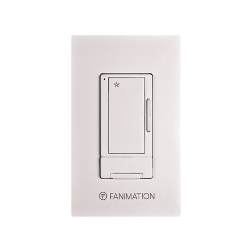 Fanimation WR500WH Wall Control & Receiver | 3 Fan Speeds, White | Indoor Ceiling Fan Control | 4.57 x 2.76 x 2.02 in | Model WR500WH