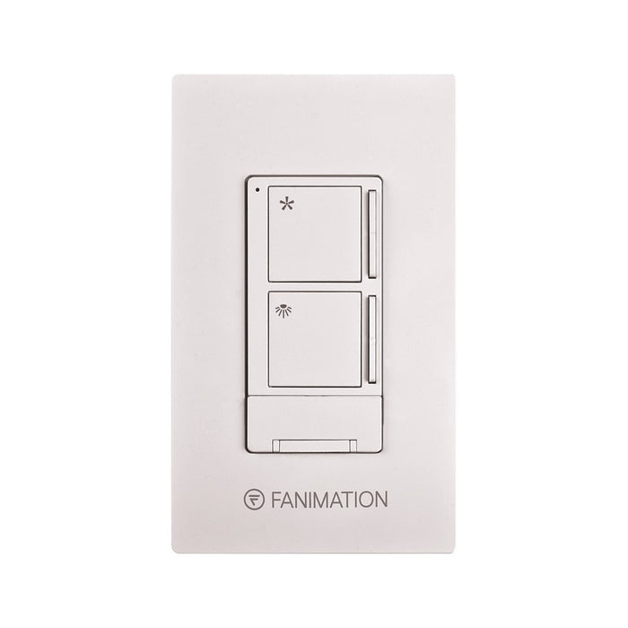 Fanimation Ceiling Fan Wall Control/Receiver, 3 Speed Fan/Light, White - WR506WH