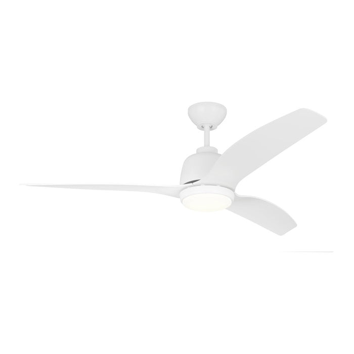 Visual Comfort Fan Avila Coastal 54" Ceiling Fan, White/Opal