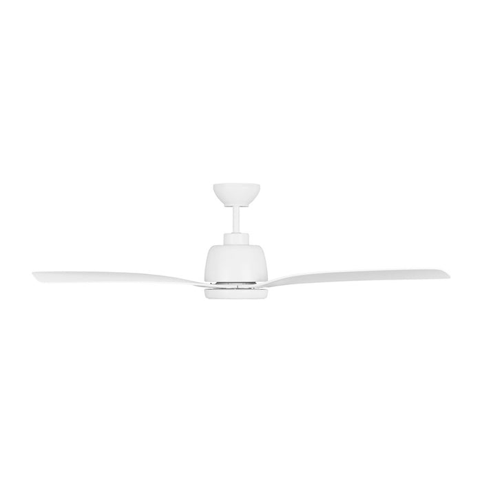 Visual Comfort Fan Avila Coastal 54" Ceiling Fan, White/Opal