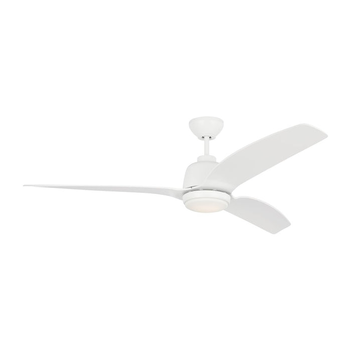 Visual Comfort & Co. Avila Coastal 1 Light LED Ceiling Fan, White - 3AVLCR60RZWD