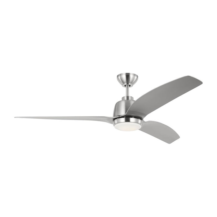 Visual Comfort & Co. Avila 1 Light LED Ceiling Fan, Steel/White - 3AVLR60BSD