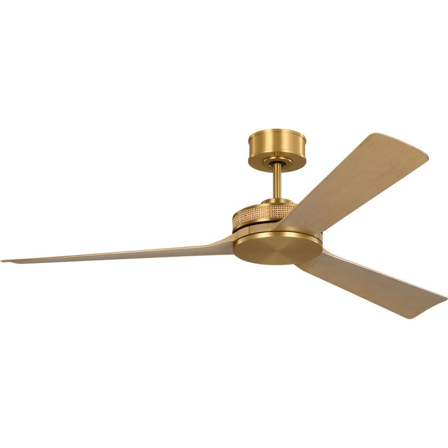 Visual Comfort Fan Elara Smart 56 Ceiling Fan, Brass/Honey - 3ELASM56BBSNH