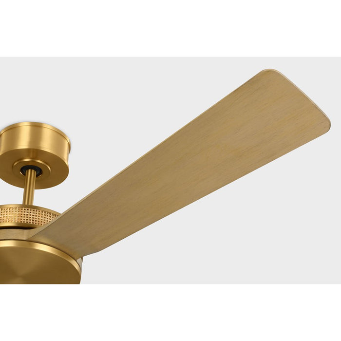 Visual Comfort Fan Elara Smart 56 Ceiling Fan, Brass/Honey