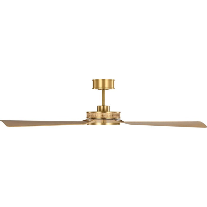 Visual Comfort Fan Elara Smart 56 Ceiling Fan, Brass/Honey