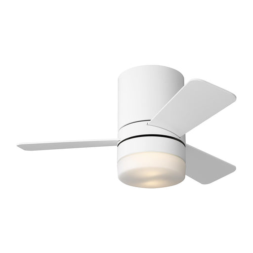 Generation Lighting Era 32 Hugger LED Fan, White/White/Light Kit - 3ERHR32RZWD
