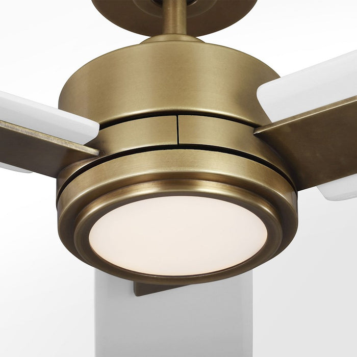 Visual Comfort Harris Smart 1 Light LED Ceiling Fan, Brass/Acrylic