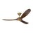Visual Comfort Fan Maverick Ceiling Fan, Matte Black/Walnut