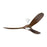 Visual Comfort Fan Maverick Ceiling Fan, Matte Black/Walnut
