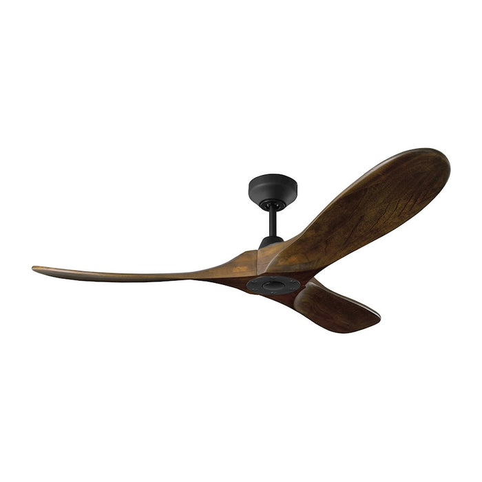 Visual Comfort & Co. 52" Maverick Smart Ceiling Fan, Black/Walnut - 3MAVSM52MBK