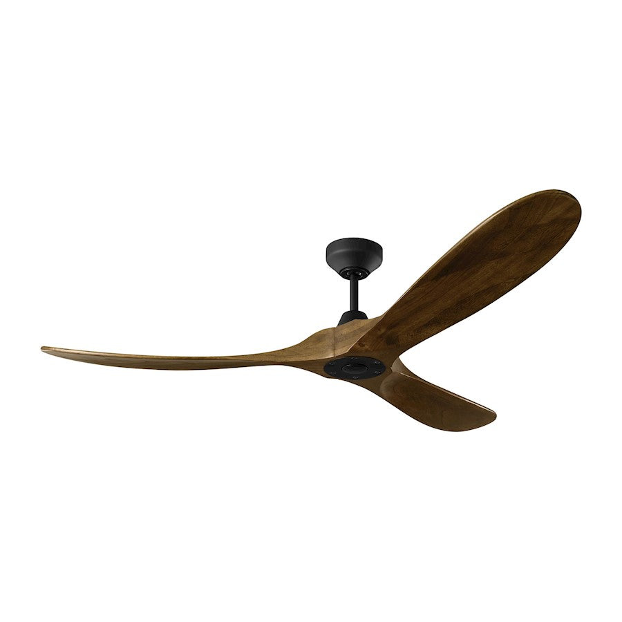 Visual Comfort & Co. 60" Maverick Smart Ceiling Fan, Black/Walnut - 3MAVSM60MBK