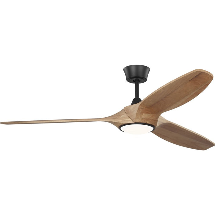 Visual Comfort Fan Selen Smart 60 LED Ceiling Fan, Black/Honey - 3SLNSM60MBKNHD