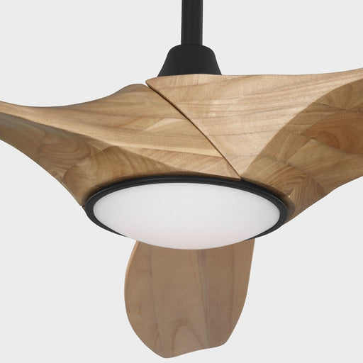 Visual Comfort Fan Selen Smart 60 LED Ceiling Fan, Black/Honey