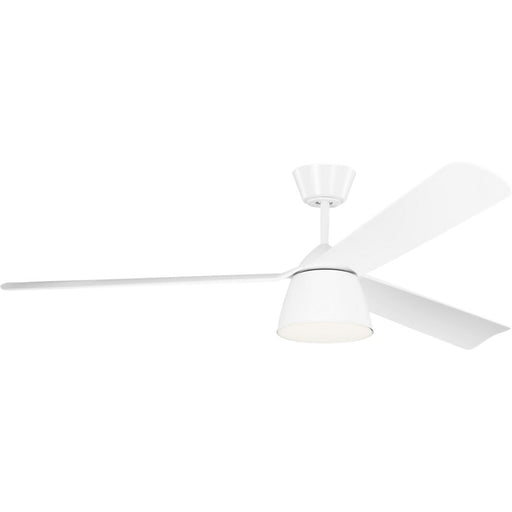 Visual Comfort Fan Studio Smart 60 LED Ceiling Fan, White/White - 3STUSM60RZWD