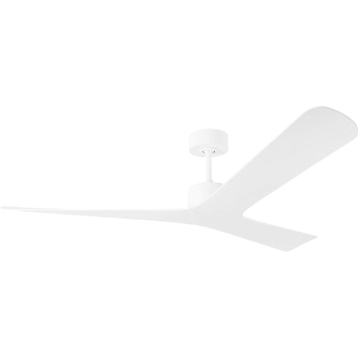 Visual Comfort Fan Tri Plank Smart 57 Ceiling Fan, White/White - 3TPKSM57RZW