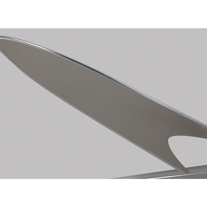 Monte Carlo Fan Company Butterfly Ceiling Fan, Brushed Steel