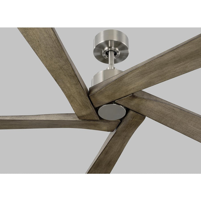 Visual Comfort Fan Aspen 56" Ceiling Fan, Brushed Steel
