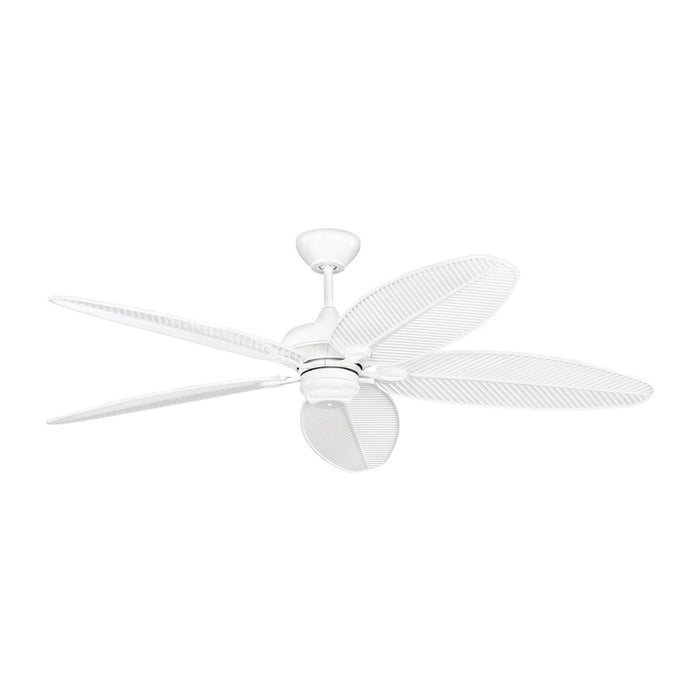 Generation Lighting Cruise Outdoor 60 Ceiling Fan, White/White Blades - 5CUR60WH