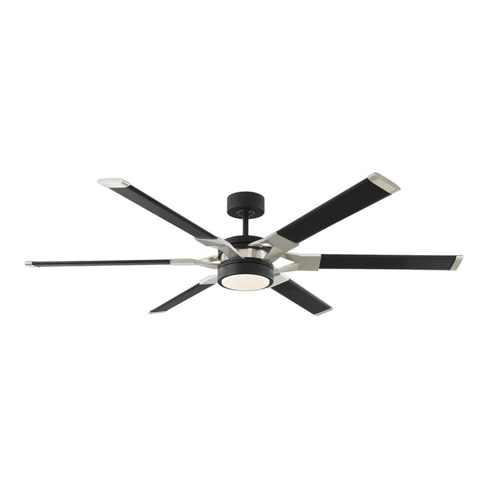 Visual Comfort Fan Loft 72" Ceiling Fan, White/Brass
