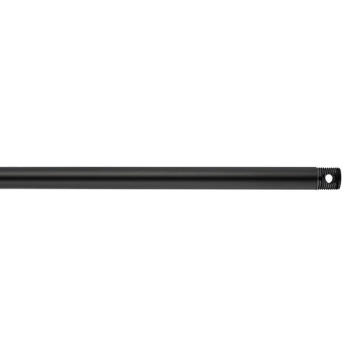 Generation Lighting 18" Coastal Threaded Downrod, Black - DRCT18MBK